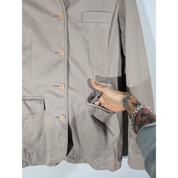 Eddie Bauer Womens Tan Cotton Outdoor Casual Jacket Sz 10 English Countryside‎ - Picture 4 of 7